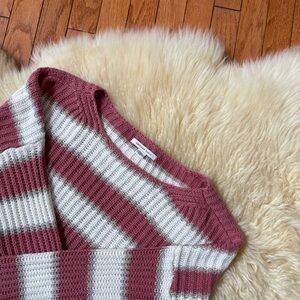 American Eagle Cropped Striped Sweater Top